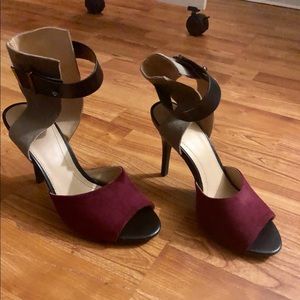 Zara colorblock heels